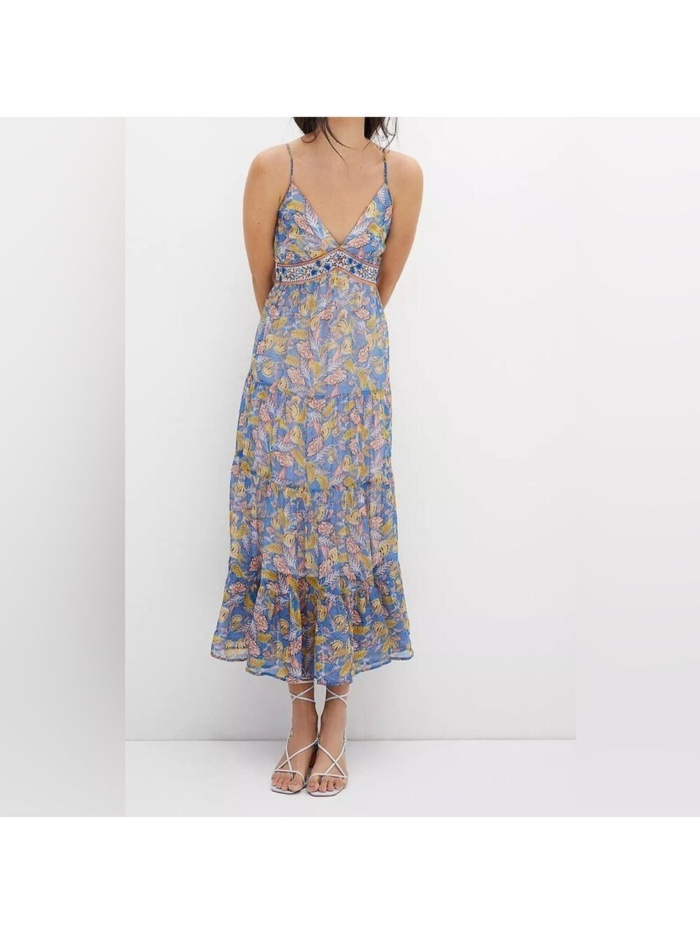 Anthropologie Verb by Pallavi Singhee Vineyard Tiered Maxi Dress. Size 10